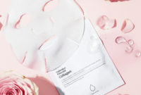 Cara Membuat Gambar Promosi skincare Sheet Mask Collagen menggunakan AI (MidJourney) berikut Contoh Prompt nya